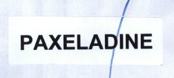 Trademark PAXELADINE