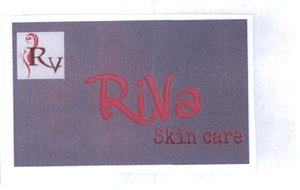 Trademark RIVA SKIN CARE + RV LOGO