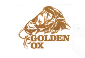 Trademark GOLDEN OX + lukisan sapi / lembu