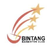 Trademark BINTANG BADMINTON CLUB