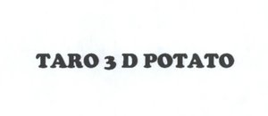 Trademark TARO 3D POTATO