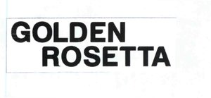 Trademark GOLDEN ROSETTA