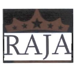 Trademark RAJA +LOGO