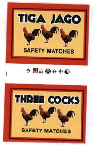 Trademark TIGA JAGO THREE COCKS