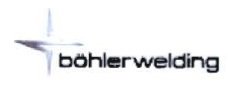 Trademark BOHLERWELDING + LOGO