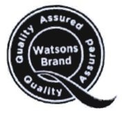 Trademark WATSONS BRAND QUALITY ASSURED