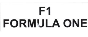 Trademark F1 FORMULA ONE