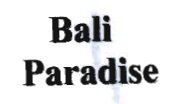 Trademark BALI PARADISE