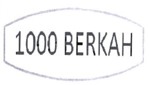 Trademark 1000 BERKAH + LOGO