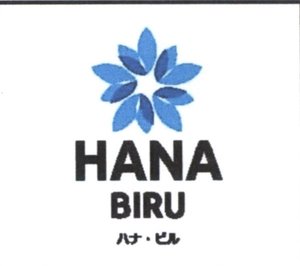 Trademark HANA BIRU + LOGO + KARAKTER JEPANG