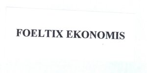 Trademark FOELTIX EKONOMIS