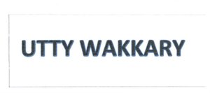 Trademark UTTY WAKKARY