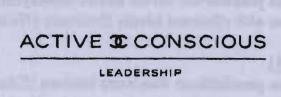 Trademark Logo CC dan tulisan ACTIVE CONSCIOUS LEADERSHIP