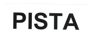 Trademark PISTA