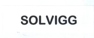 Trademark SOLVIGG