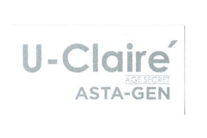 Trademark U-Claire AGE SECRET ASTA-GEN
