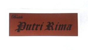 Trademark Batik Putri Rima