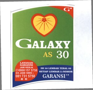 Trademark GALAXY AS 30