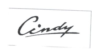 Trademark CINDY