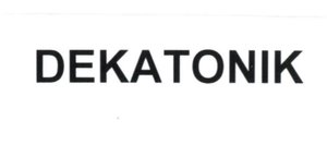 Trademark DEKATONIK