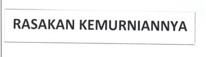 Trademark RASAKAN KEMURNIANNYA