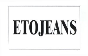 Trademark ETOJEANS: