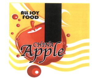 Trademark ALL JOY FOOD CHINA Apple