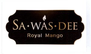 Trademark SA-WAS-DEE Royal Manggo + Logo