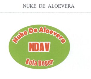 Trademark NDAV NUKE DE ALOEVERA