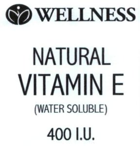 Trademark WELLNESS NATURAL VITAMIN E (WATER SOLUBLE) 400 I.U.