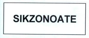 Trademark SIKZONOATE