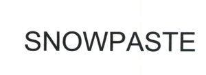 Trademark SNOWPASTE