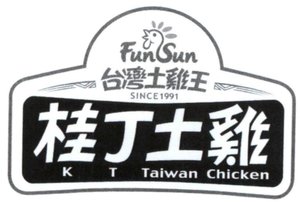 Trademark FUN SUN K T TAIWAN CHICKEN + Huruf China