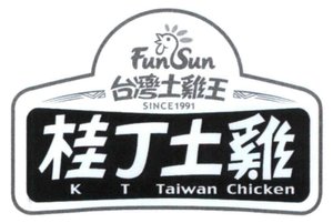 Trademark FUN SUN K T TAIWAN CHICKEN + Huruf China