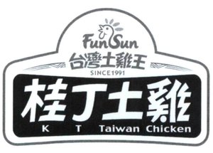 Trademark FUN SUN K T TAIWAN CHICKEN + Huruf China