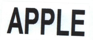 Trademark APPLE