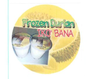 Trademark Frozen Durian Iko Bana & Logo