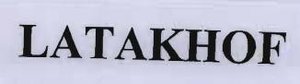 Trademark LATAKHOF