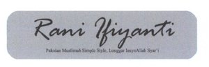 Trademark RANI IFIYANTI
