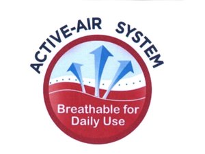 Trademark ACTIVE-AIR SYSTEM - Breathable for Daily Use