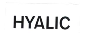 Trademark HYALIC