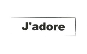 Trademark J'ADORE