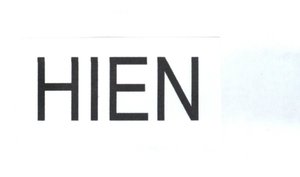 Trademark HIEN