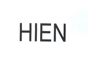Trademark HIEN