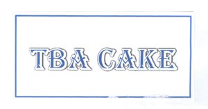 Trademark TBA CAKE