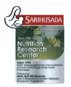 Trademark SARIHUSADA Nutrition Research Center