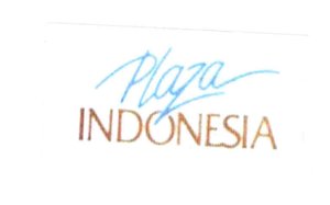 Trademark PLAZA INDONESIA