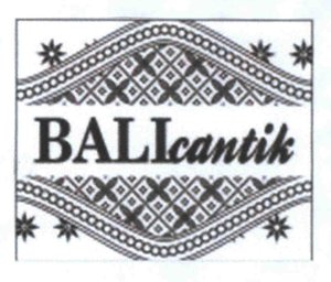 Trademark BALI CANTIK