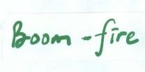 Trademark BOOM FIRE