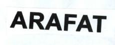 Trademark ARAFAT